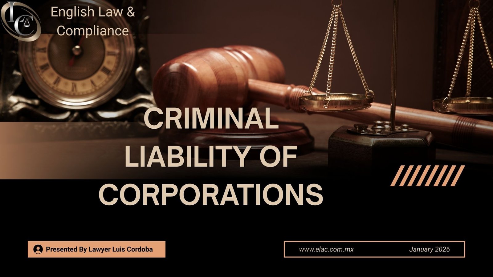 Criminal Liability of Corporations ELAC