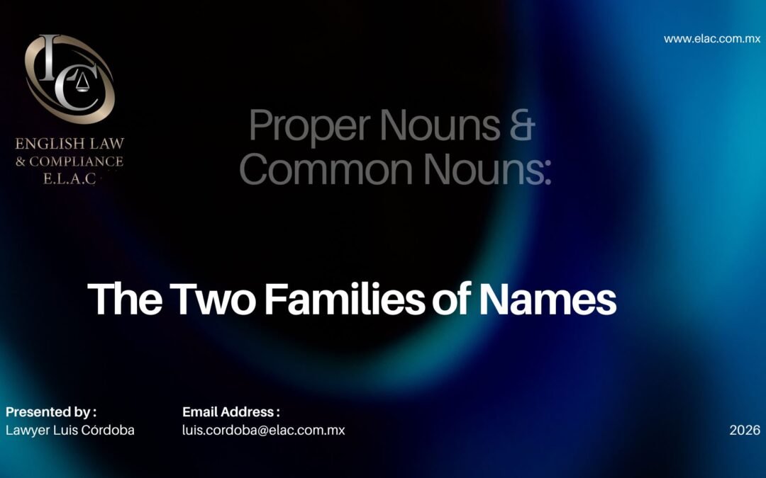 Proper Noun and Common Nouns